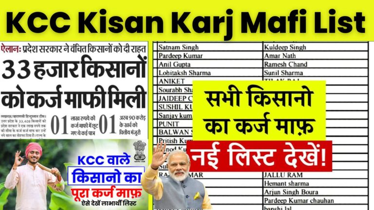 KCC Kisan Karj Mafi