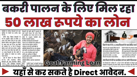 Goat Farming Loan Online Apply
