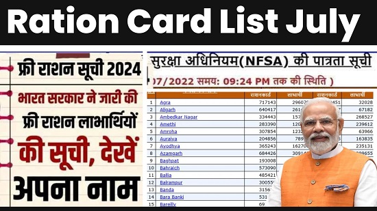 Ration July Beneficiary List 2024