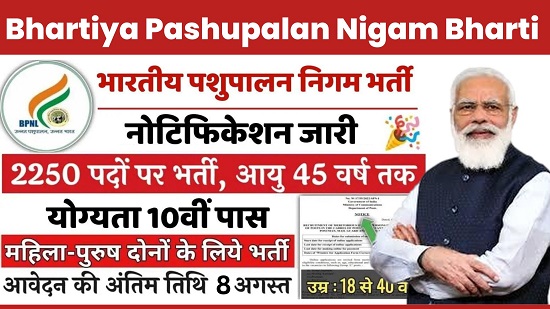 Bhartiya Pashupalan Nigam Bharti 2024