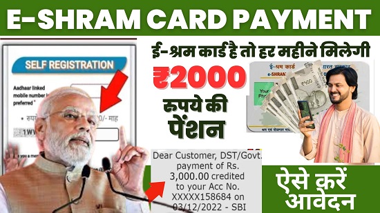 E-Shram Card New Payment List