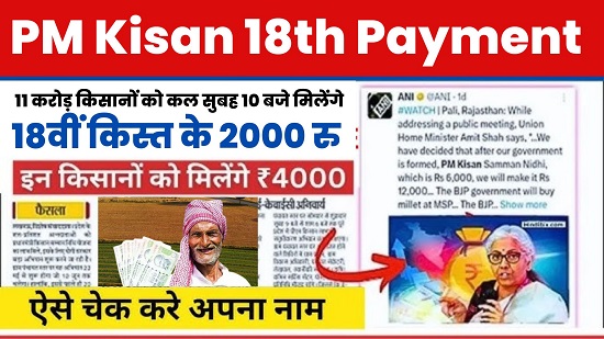 PM Kisan 18th Payment Check